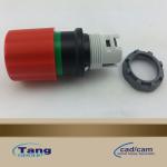 Switch , Abb Cbk - Pmt3r Mushroom Actuator 30mm For Gerber Gt5250 Cutter Parts 925500596